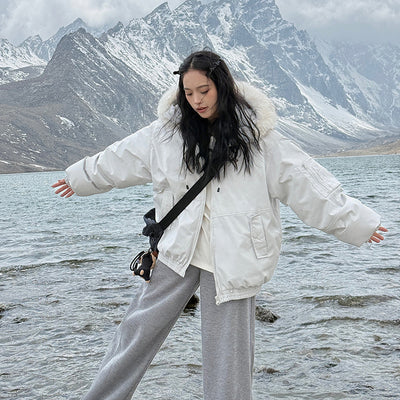 American Korean Style Winter Clothing Thickened Coat