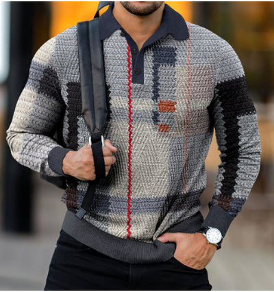 Men's Casual Polo Shirt Top Men's Clothing