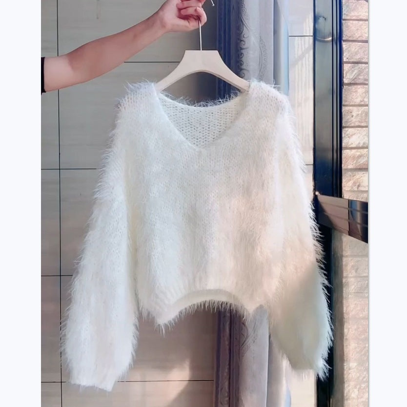 Pullover Lazy Sweater Knitwear Casual And Sweet Loose Temperament