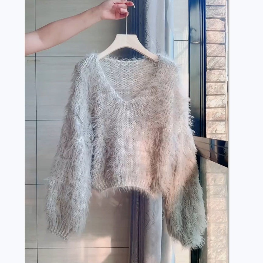 Pullover Lazy Sweater Knitwear Casual And Sweet Loose Temperament