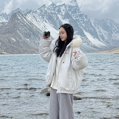 American Korean Style Winter Clothing Thickened Coat