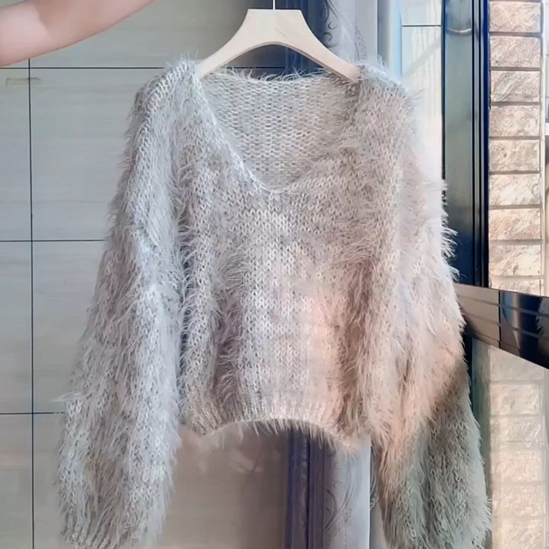 Pullover Lazy Sweater Knitwear Casual And Sweet Loose Temperament