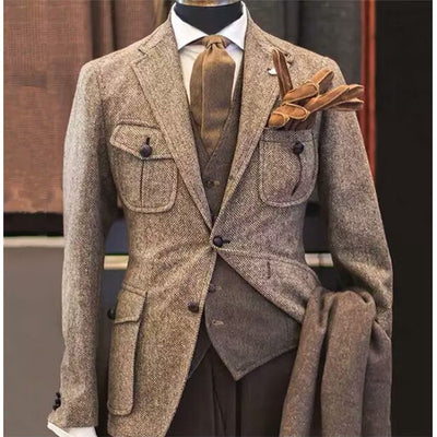 Casual Suit Men's Three-piece Suit