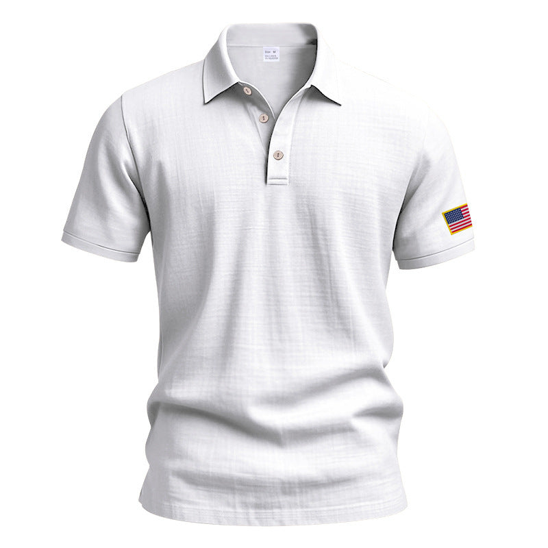 American Summer Linen Short Sleeve Men Clothing