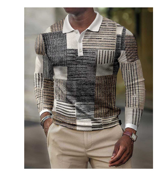 Men's Casual Polo Shirt Top Men's Clothing